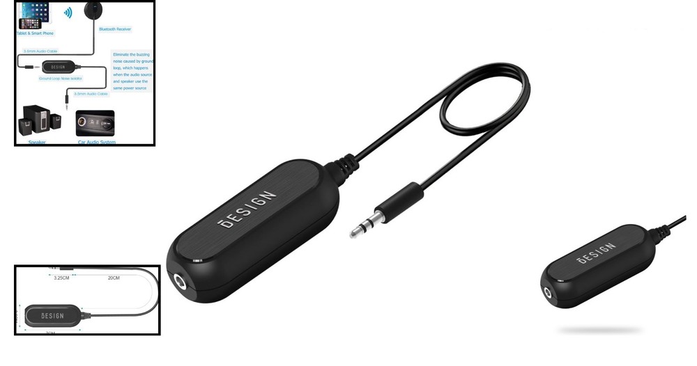 High-Quality Ground Loop Noise Filter with 3.5mm Aux for Clear Audio Experience