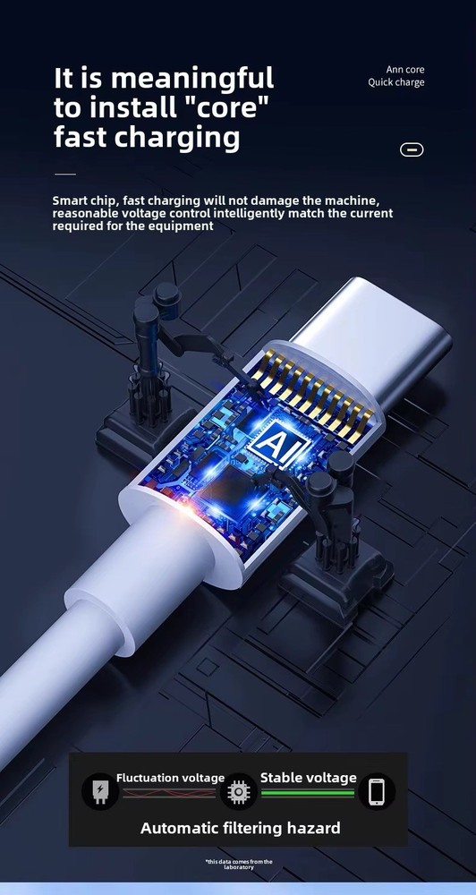 100W 2 Meter Type C Cable Fast 5A Charging with TPE ABS Shell for iPhone + More