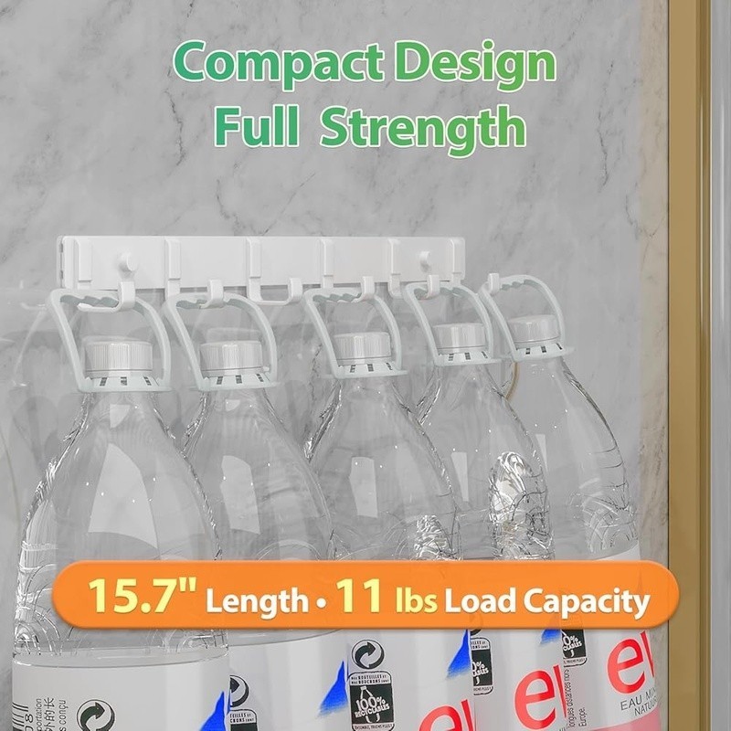 Wall Mounted Coat Rack Hooks Space Saving Durable Heavy Duty Organizer 4 Pack US