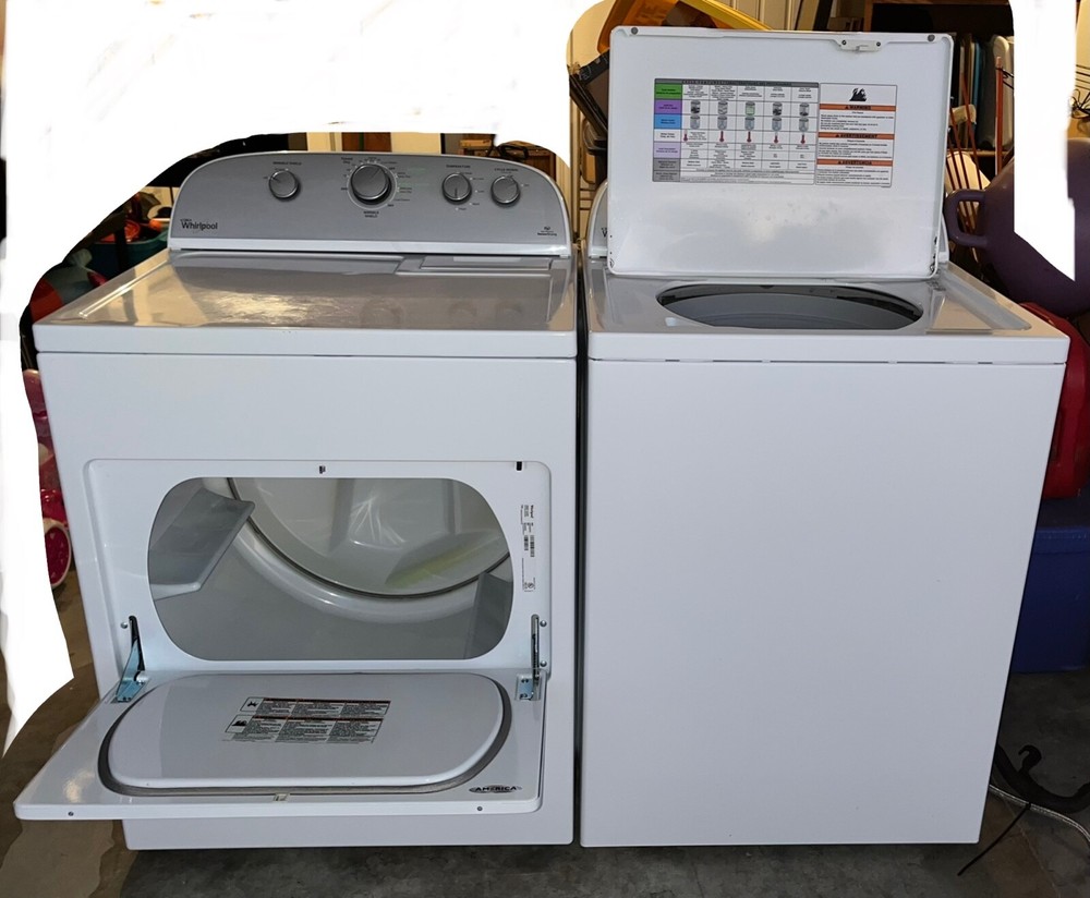 Whirlpool Matching Washer & Dryer Set, white, clean, high efficiency