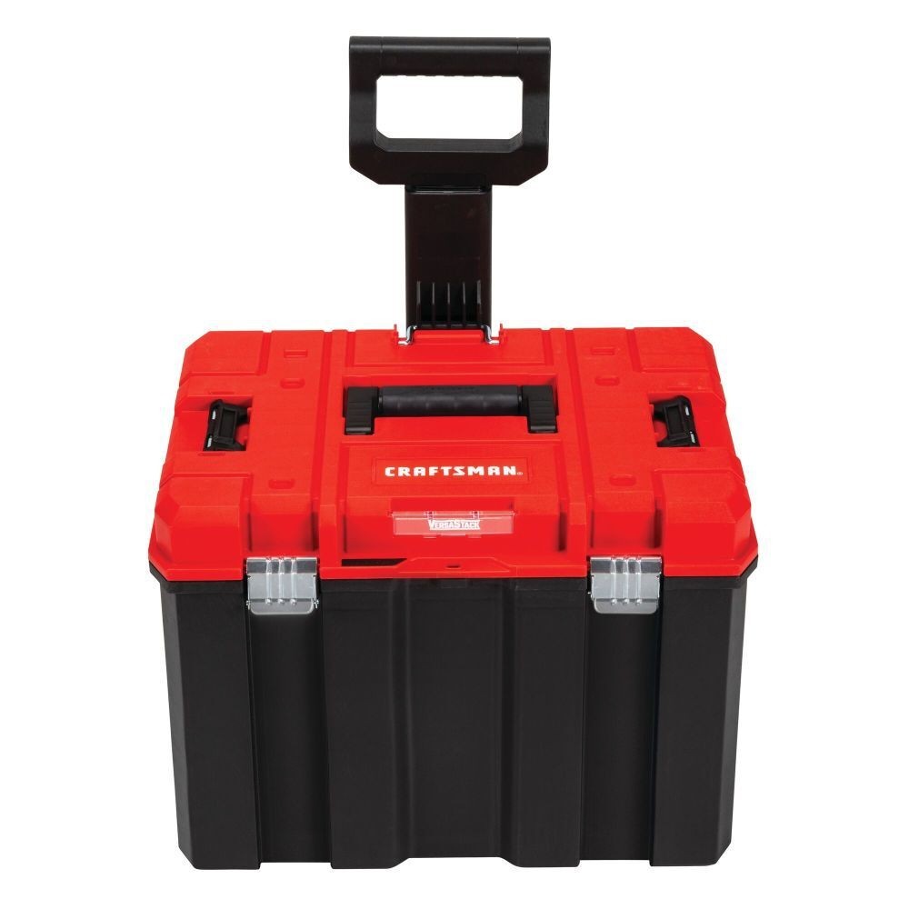 Craftsman Versastack 20-in Plastic Wheeled Lockable Tool Box - Red
