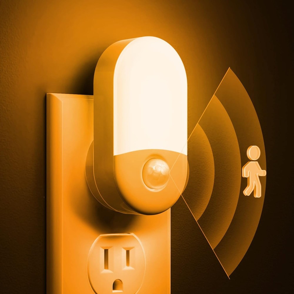 Amber Night Light, 2 Pack, LOHAS Lights Plug into Wall