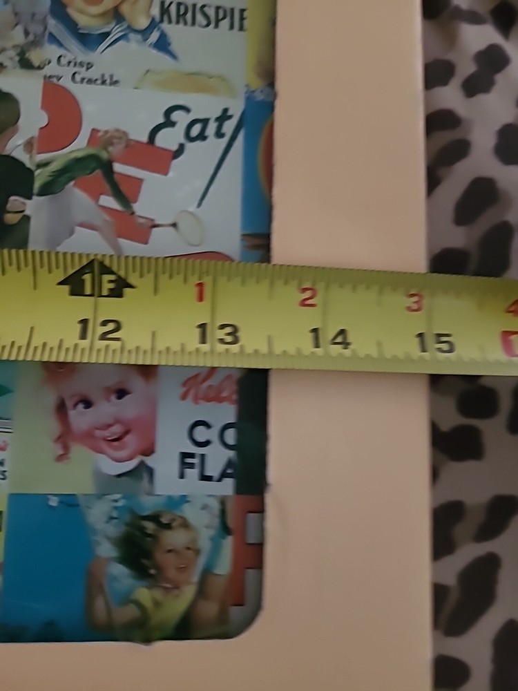 Vintage Kelloggs Ads Glass Cutting Board