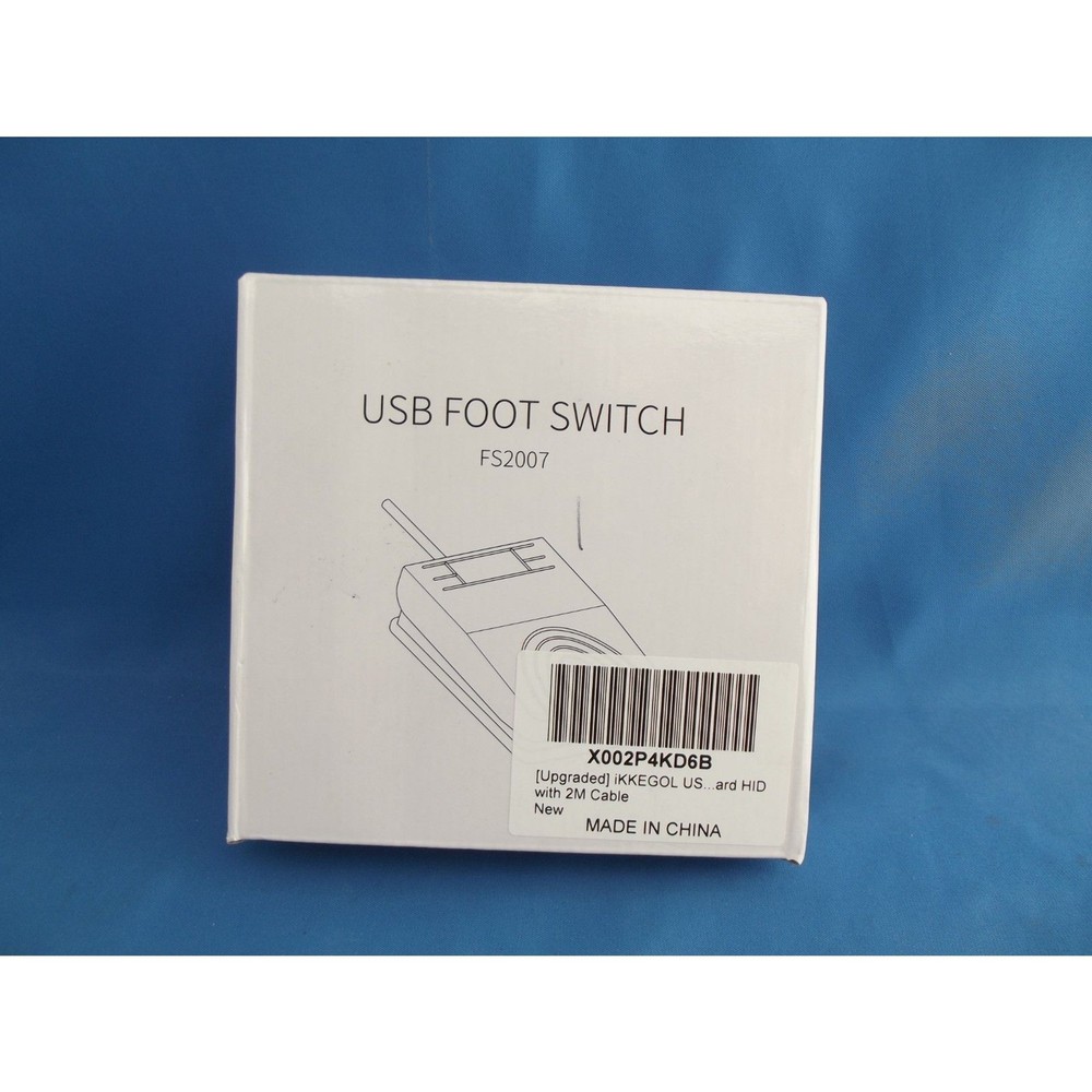 USB Foot Switch Pedal Keyboard Single PC Keyboard Mouse - NEW