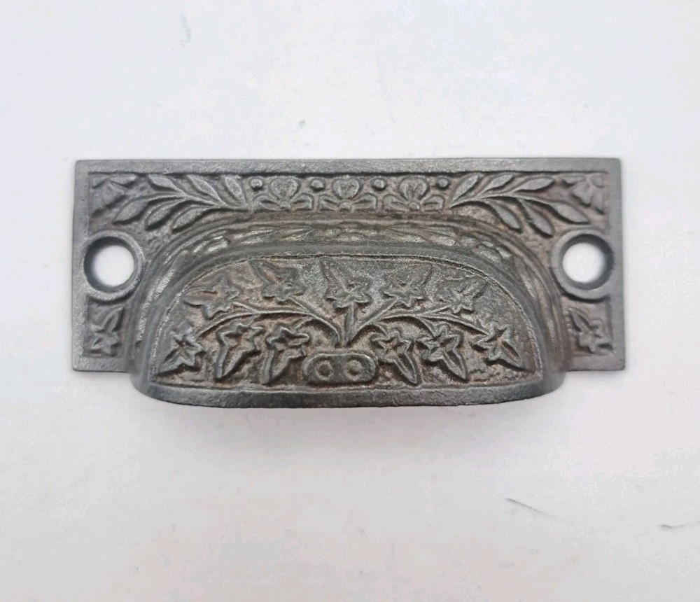 Antique/Vintage Bin Pull Apothecary Drawer Pull Handle Cast Iron Hardware