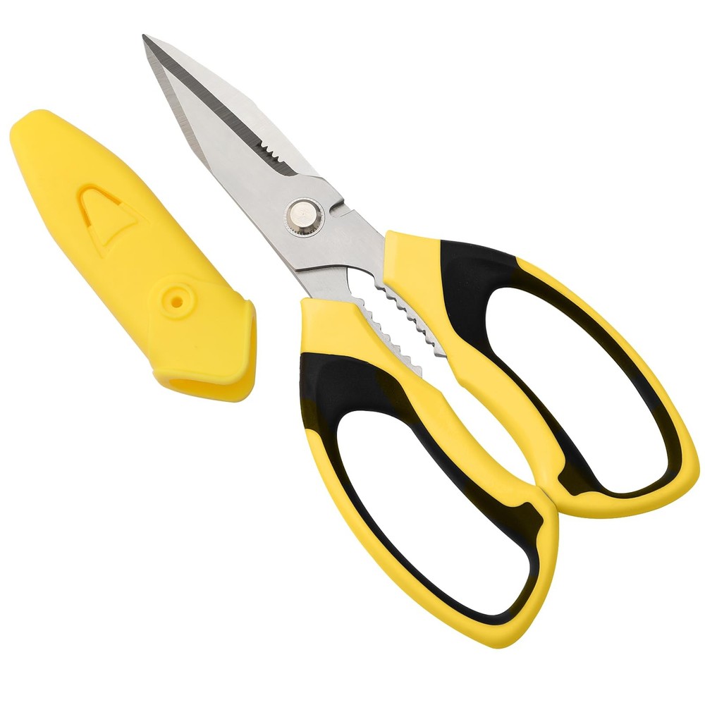 Heavy Duty Utility Scissors 8" Sharp AllPurpose Cutting Tool Fabric Cardboard