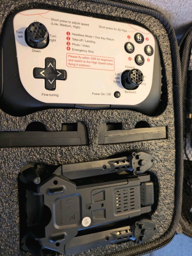 New ~ Small Foldable Drone with Camera Model S10 Wi-Fi Connectivity with Case