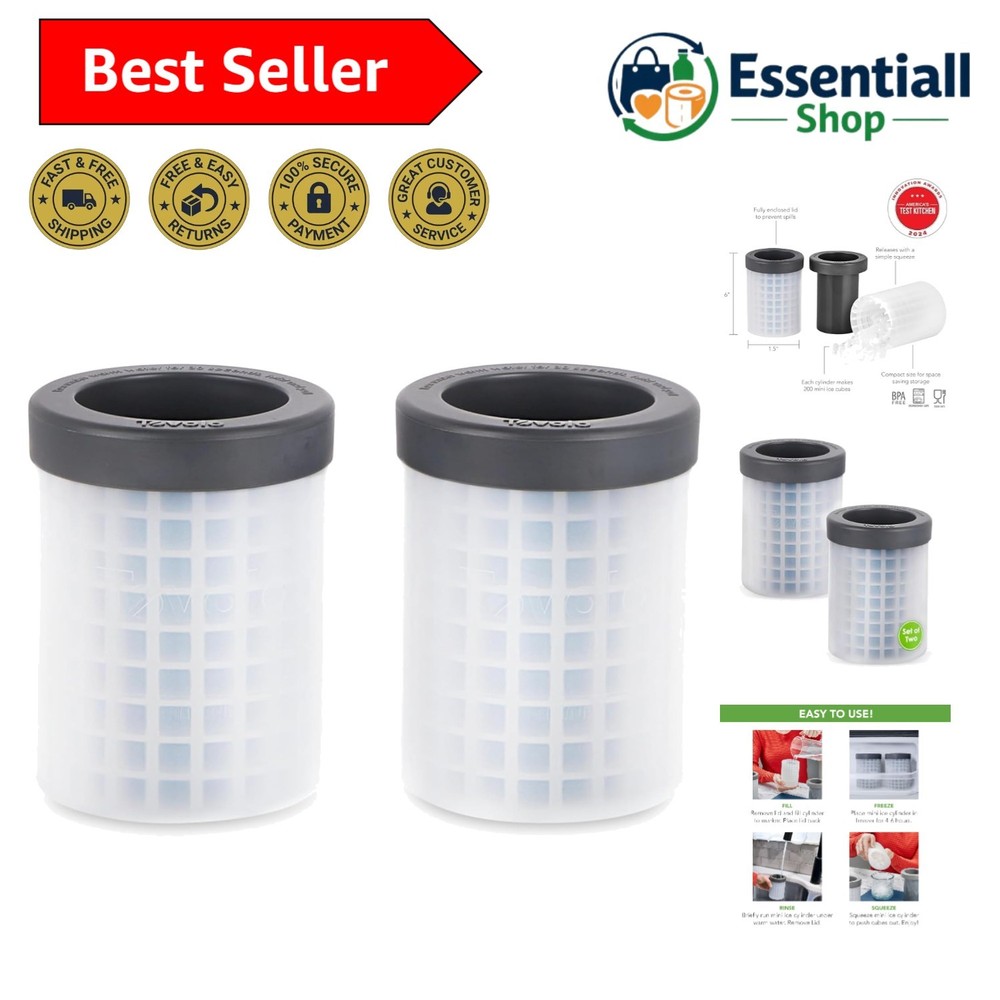 Space-Saving Silicone Ice Makers - Create 400 Mini Ice Nuggets Effortlessly