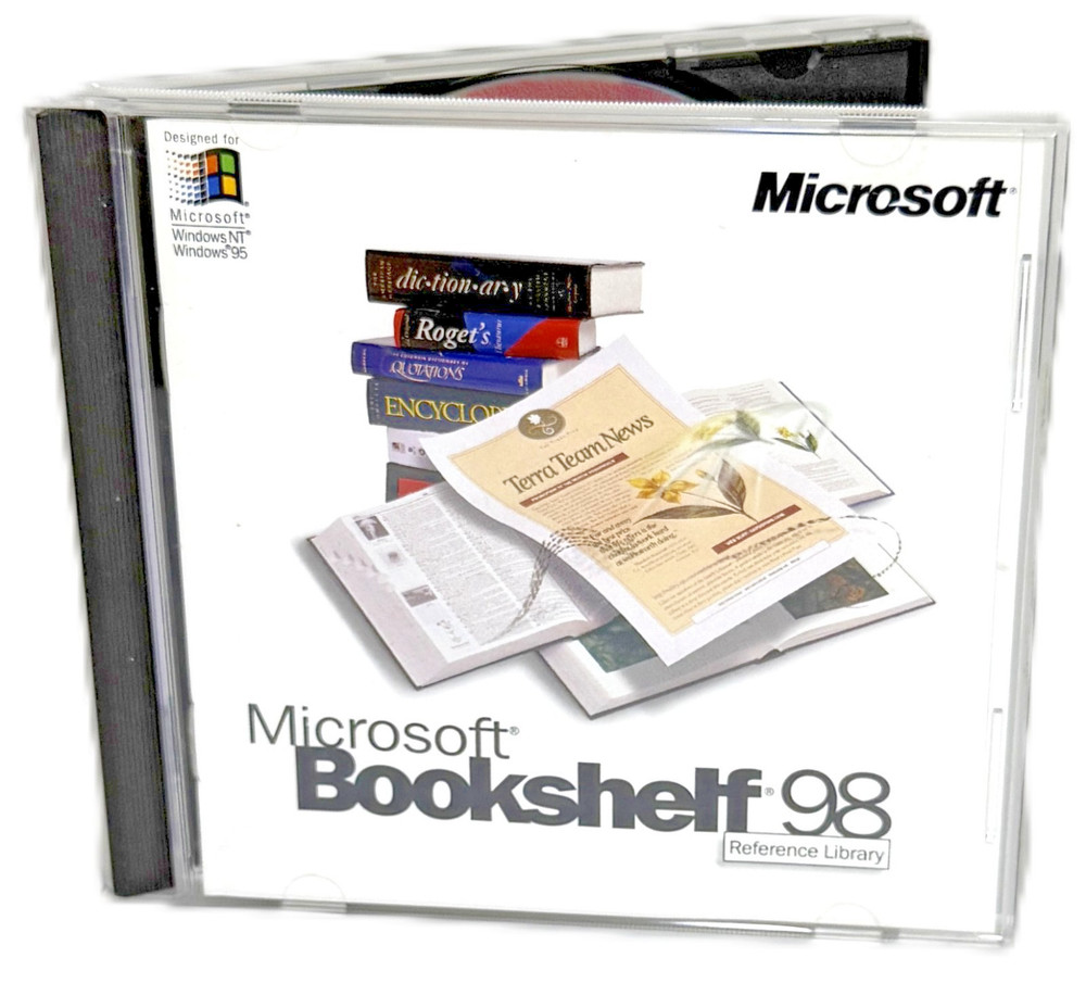 Microsoft Bookshelf 98 Reference Library CD for PC Windows 95