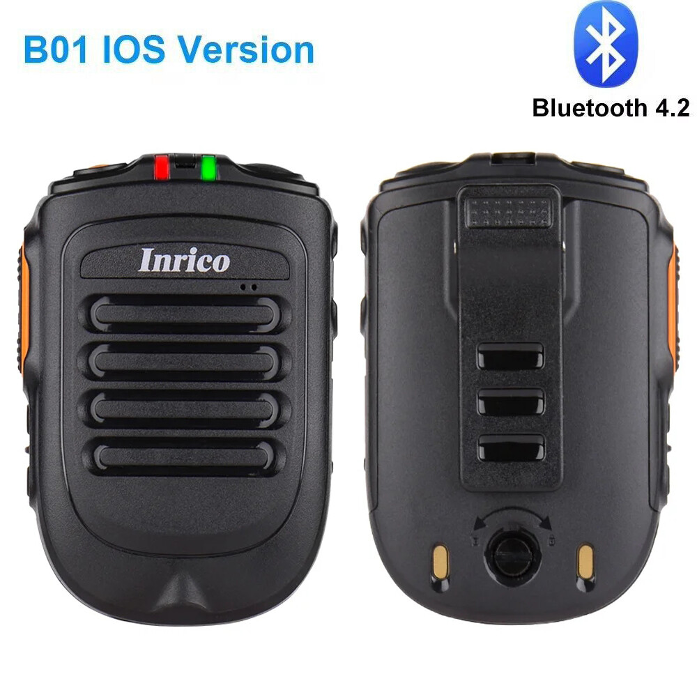 Inrico Wireless PTT Microhpone B02 for Ios Android Moblie Phone work with Zello