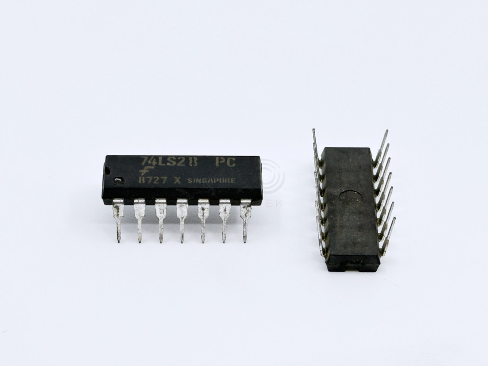 5PCS 74LS28PC Fairchild Quad 2-Input NOR Buffer DIP-14