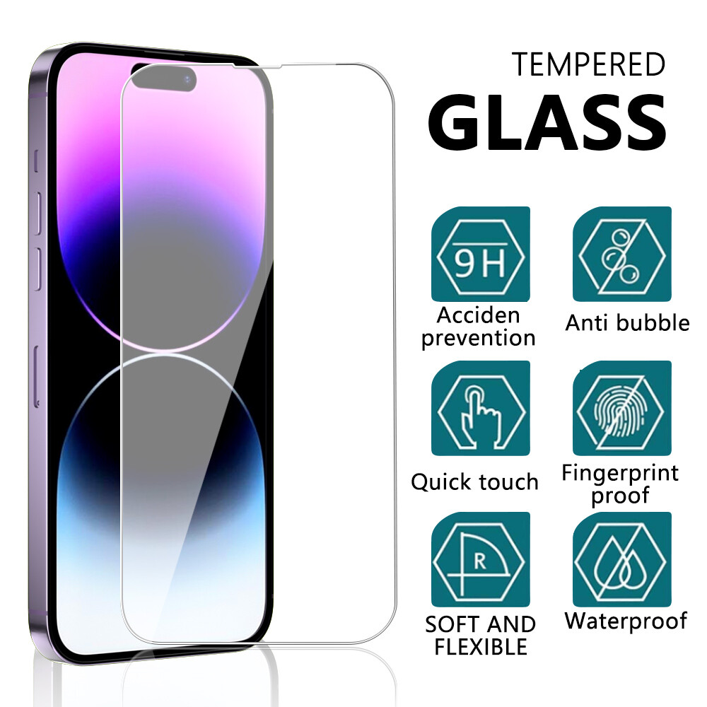1/2-Pack For Apple iPhone 16E Premium Clear Tempered Glass Screen Protector