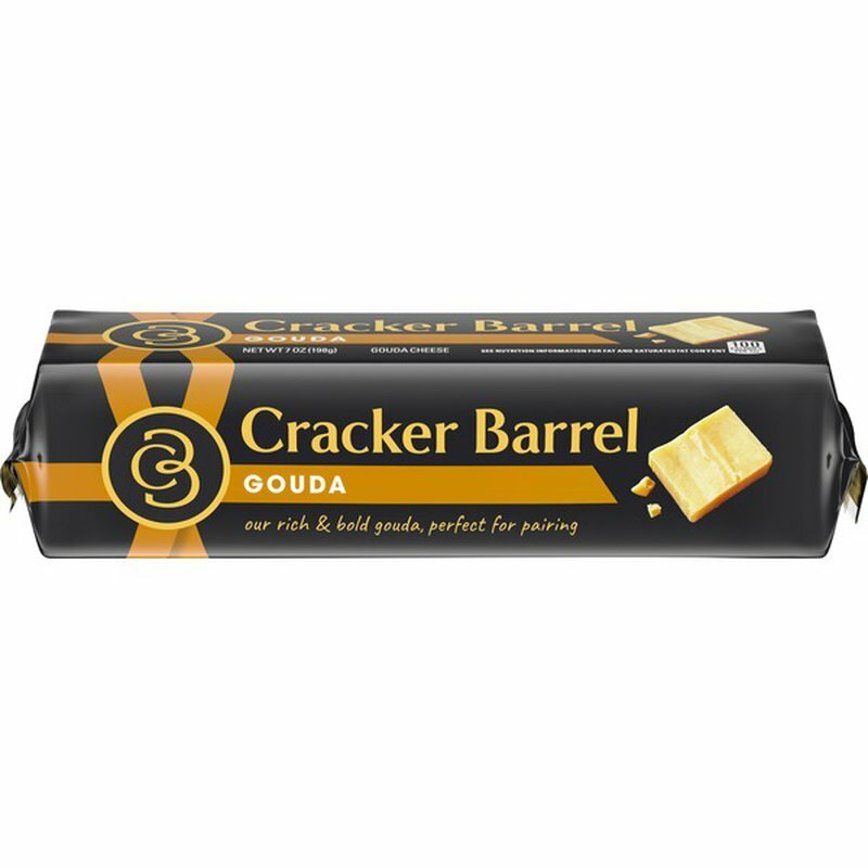 2 pack Cracker Barrel Gouda Cheese 7 oz each Cold Pack Priority Shipment