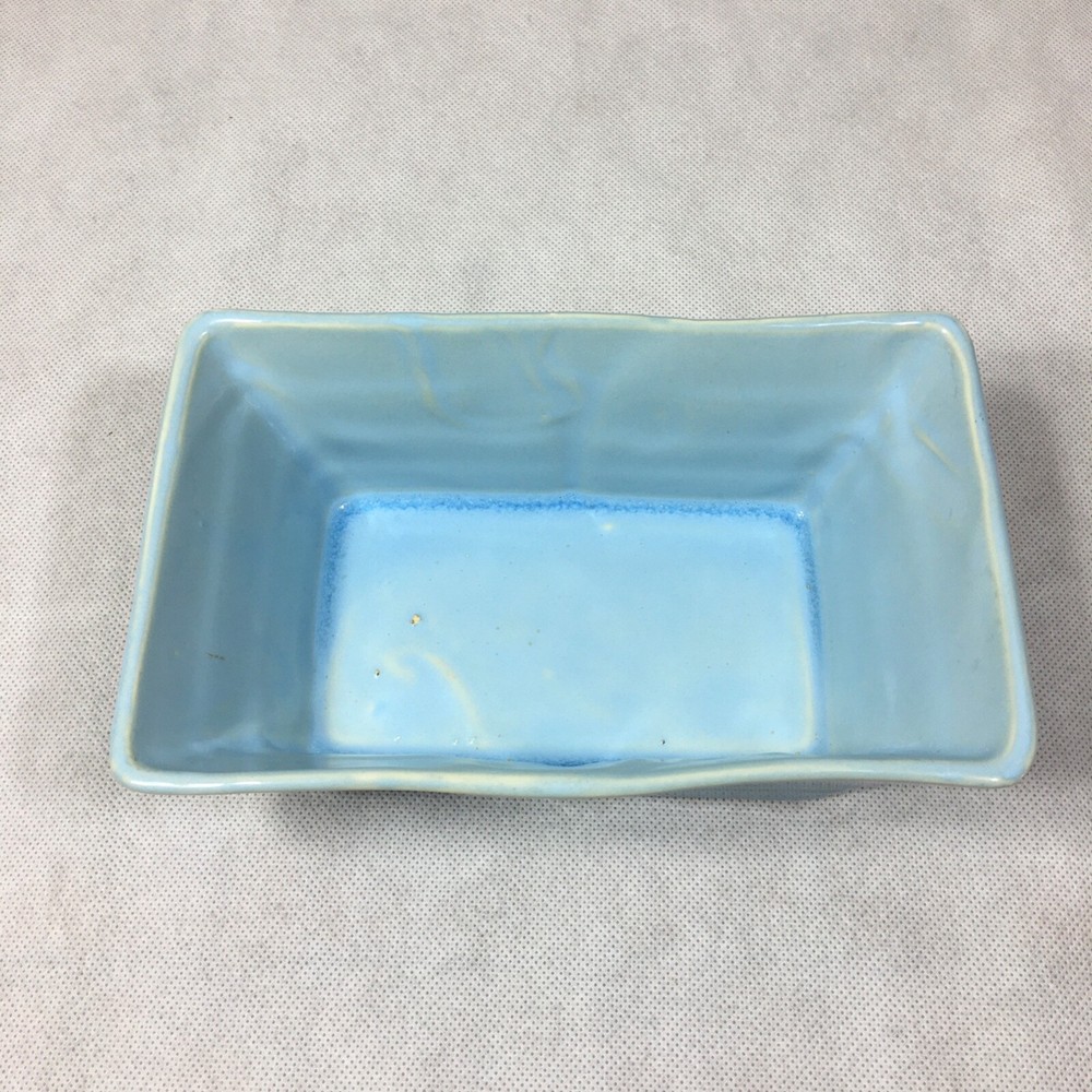 Ceramic Blue Rectangle Planter 8.25"