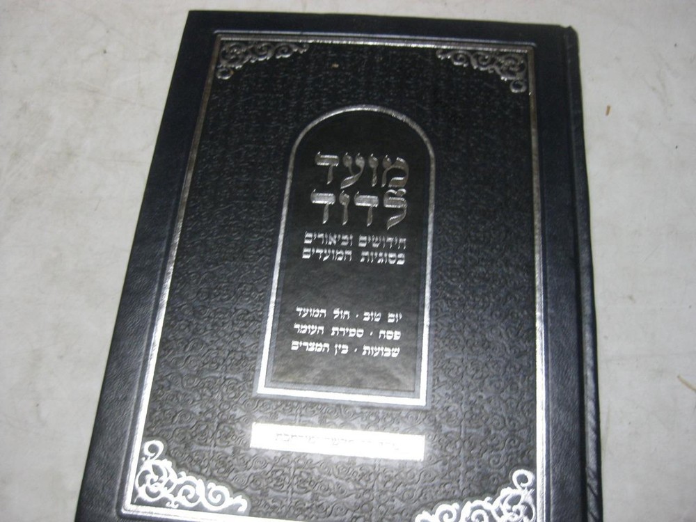 Moed Ledavid on MOADIM by R. David Hofstedter מועד לדוד על המועדים