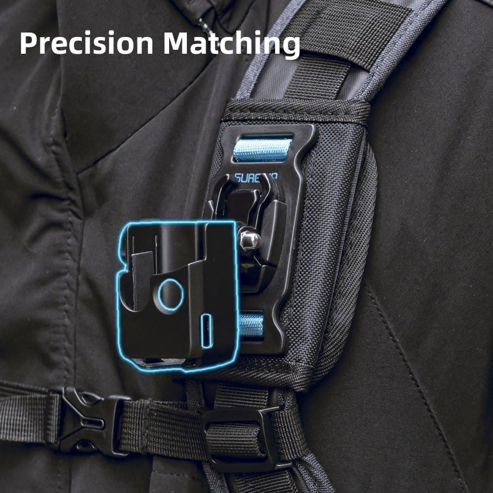 Lightweight Backpack Mount for DJI Osmo Pocket 3 - Soft, Adjustable & Durable