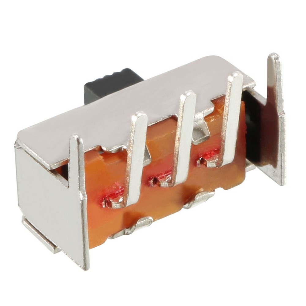 100Pcs 5mm Horizontal Slide Switch SPDT 1P2T 3 Pins PCB Panel Latching