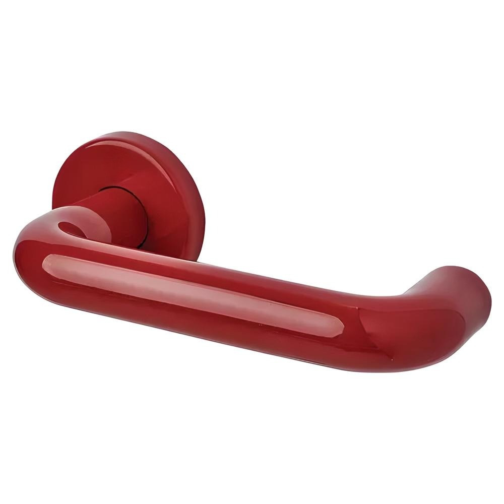 Plastic Door Handle Front Entrance Sprung Double Side Pair Set
