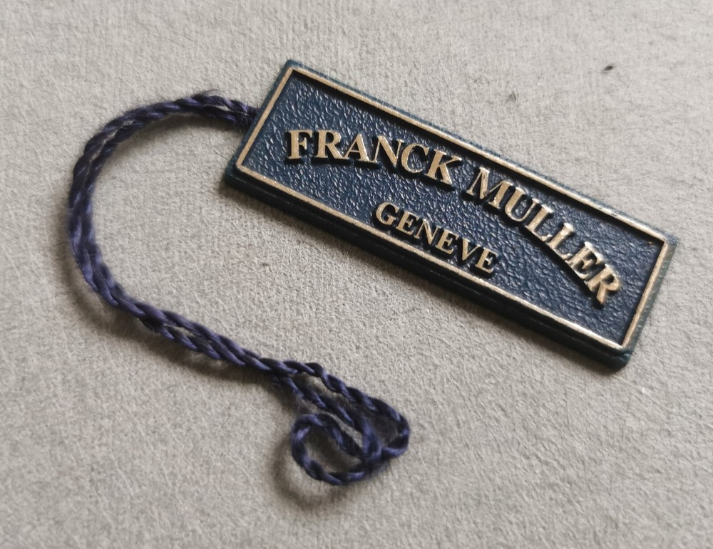 Franck Muller Vintage T1 Blue Plastic Rectangular Tag Very Good