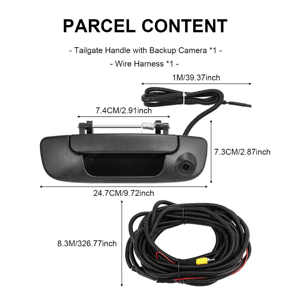 Tailgate Handle Reverse View Backup Camera For Dodge Ram 1500 2500 3500 2002-08