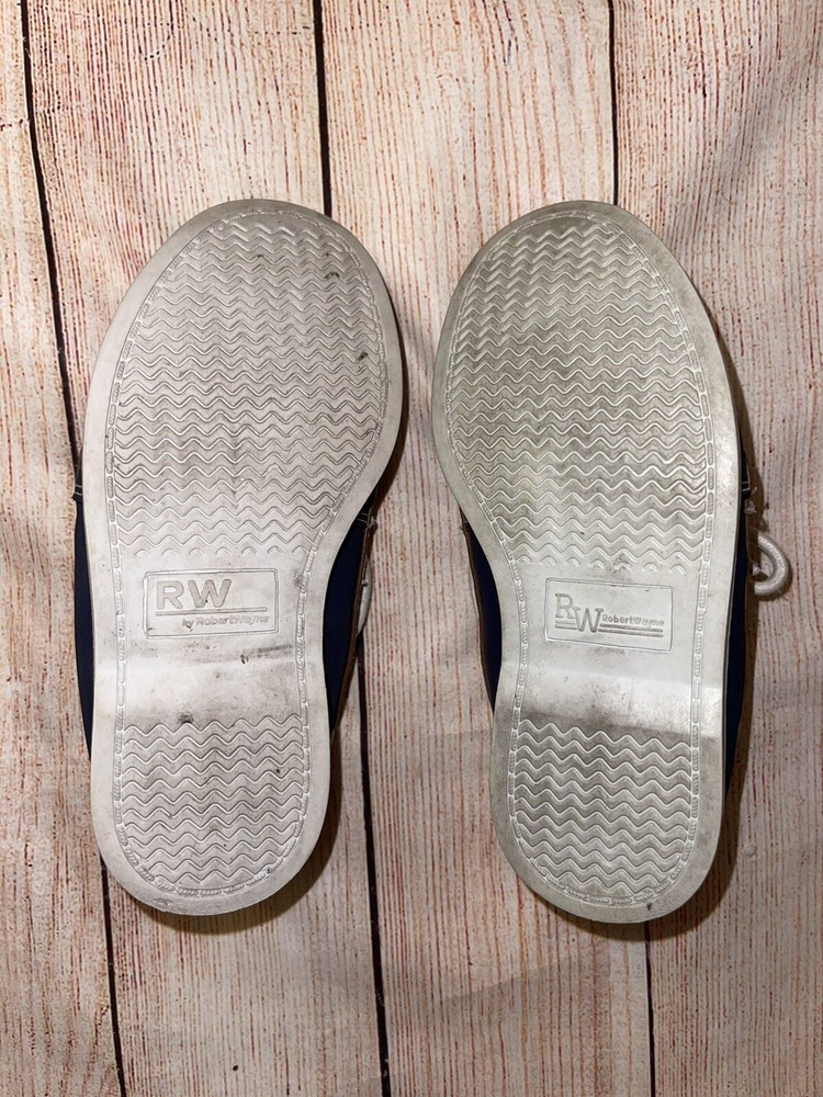 Boys 10 Robert Wayne Navy Boat Shoes