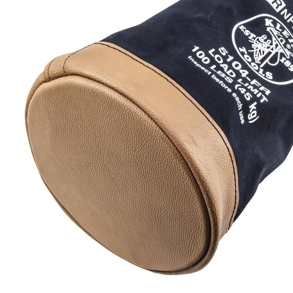 Klein Tools Flame-Resistant Top Closing Canvas Bucket