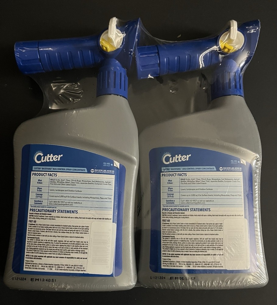 Cutter Backyard Bug Control Spray Concentrate 2 Pack Kills Mosquitoes & Fleas