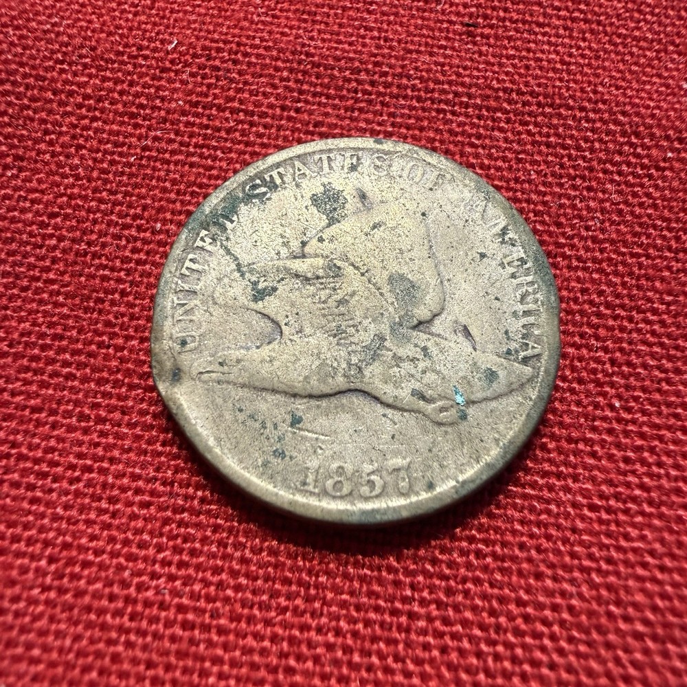 1857 Flying Eagle US Copper Nickel One Cent Piece