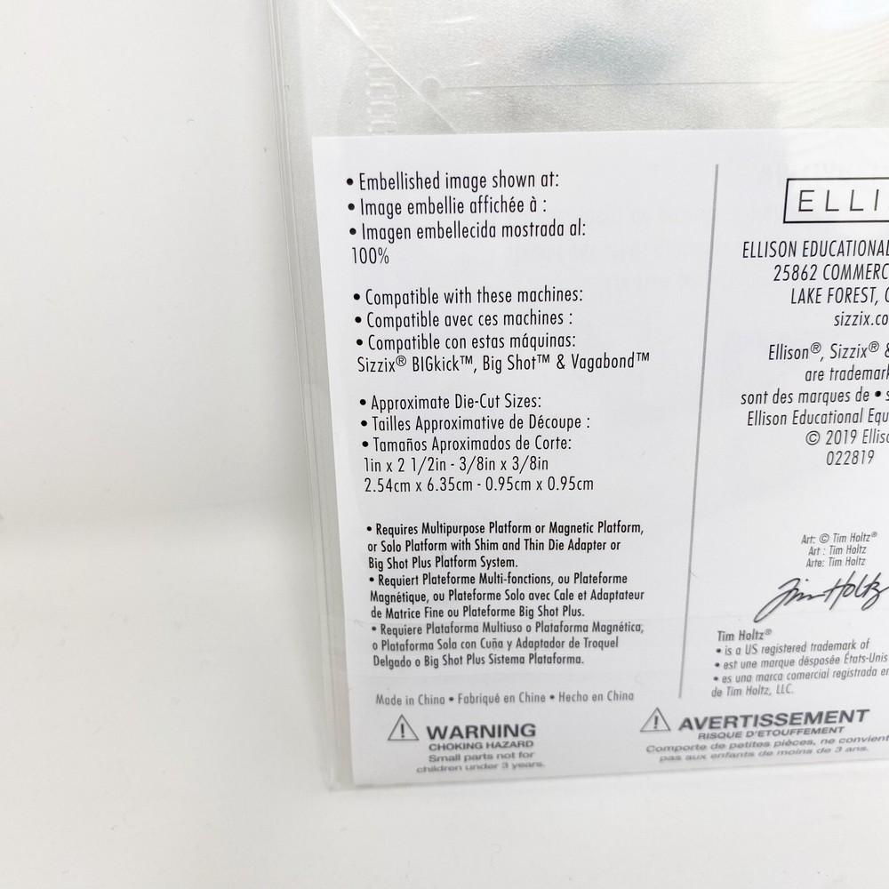 Sizzix Tim Holtz Thinlits Halloween Sweet Treats Candy Dies 664204 NEW