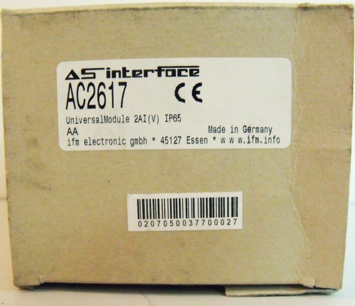 ifm AS interface module AC2671 universal modules 2AI (V) -unused/original packaging-