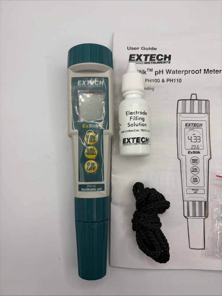 New Open Box- Extech PH110 Waterproof ExStik pH Meter