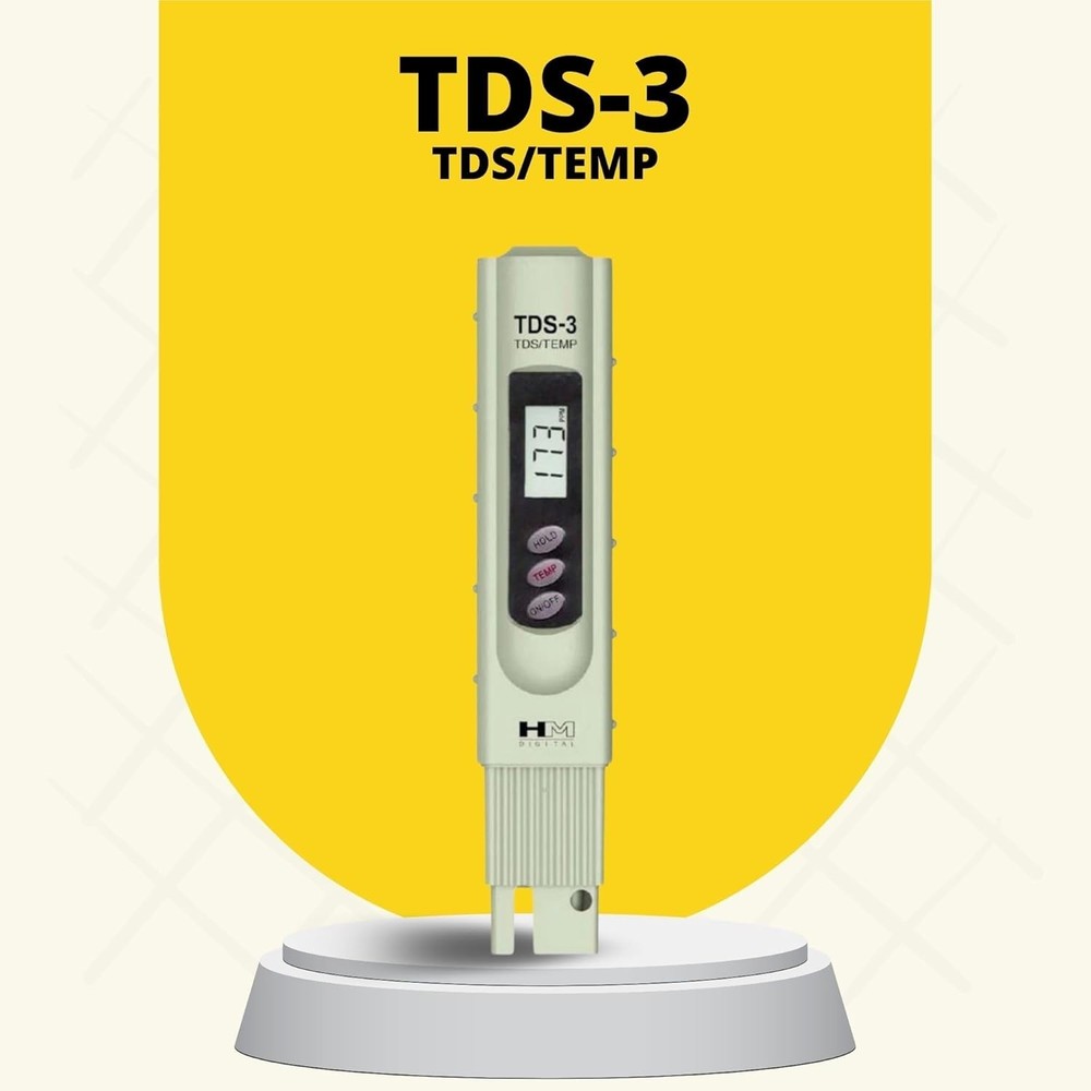 Digital TDS Meter with Carrying Case - Accurate Water Testing & Hold Function