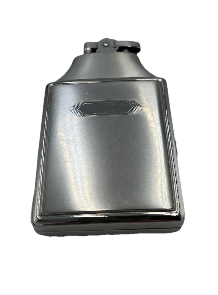 Vintage Ronson Mastercase Metal Silver Tone Cigarette Case Lighter Untested