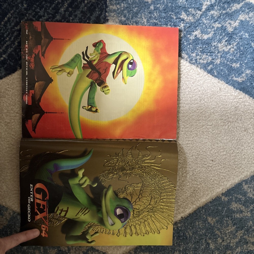 Gex 64: Enter The Gecko Official Strategy Guide Book Millenium Nintendo