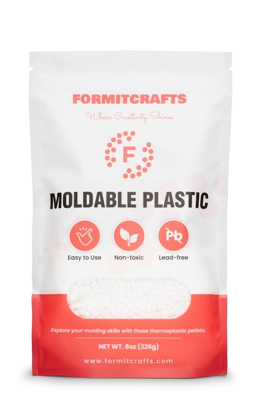 Thermoplastic Beads -8 oz. Polymorph Plastic 8 oz, 22.68 ml, White