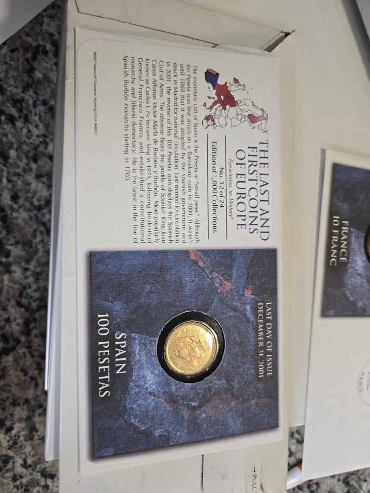 Last Day Issue Spain 100 Pesetas