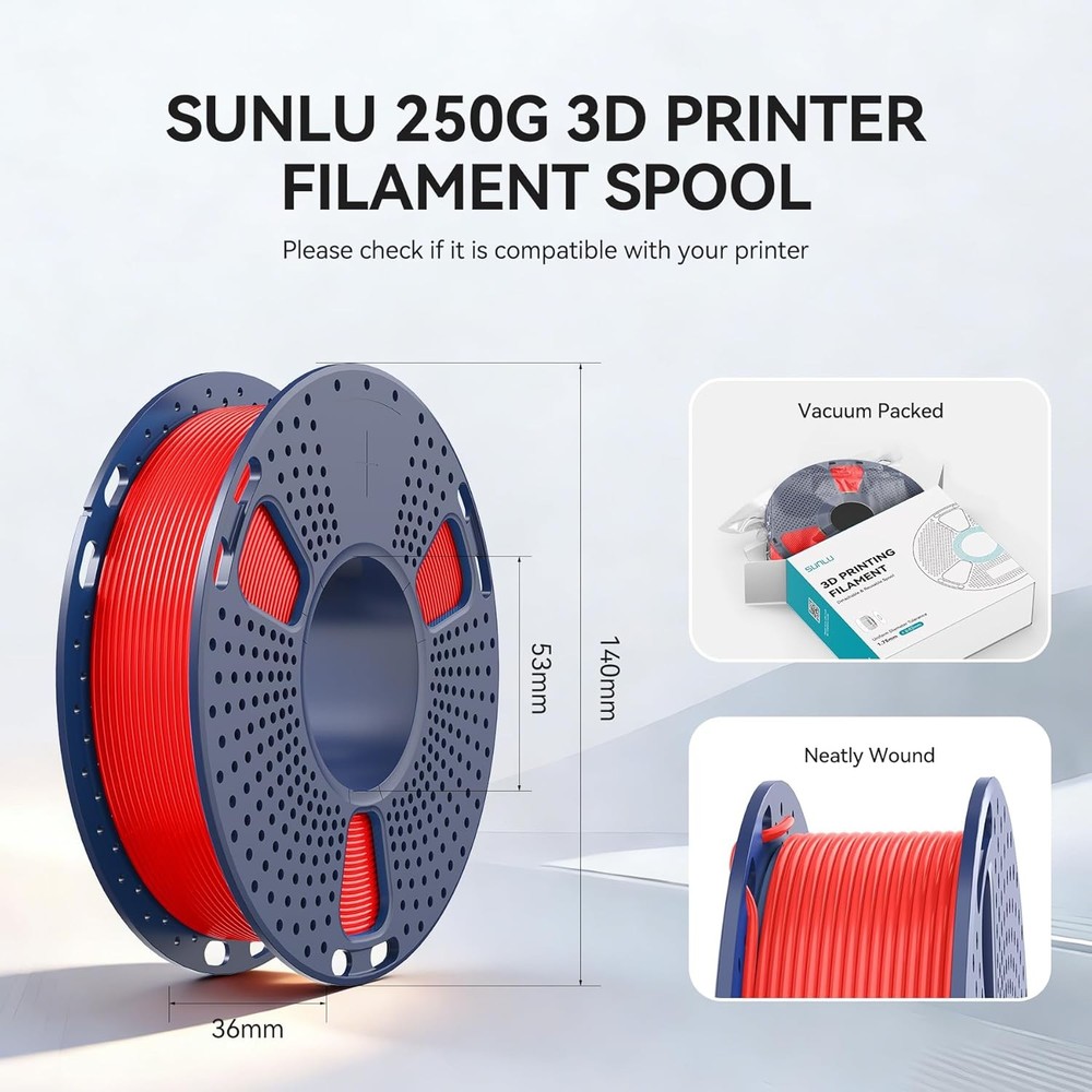 SUNLU PLA Plus Filament 1.75mm 8 Spool Pack