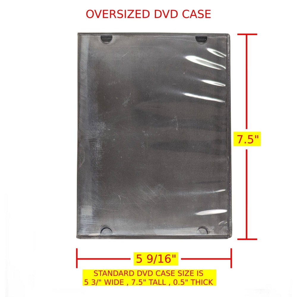 Oversized DVD Cases Black 100 pcs.