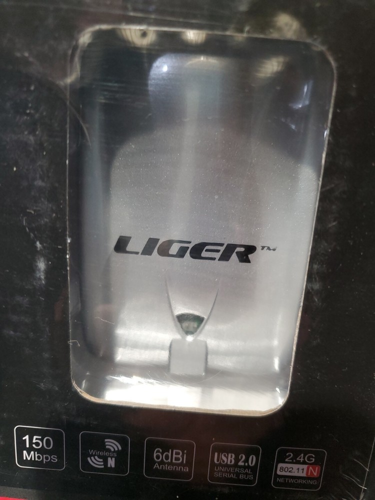 NEW Liger Wireless Adapter High-Speed USB WiFi Adapter NIB
