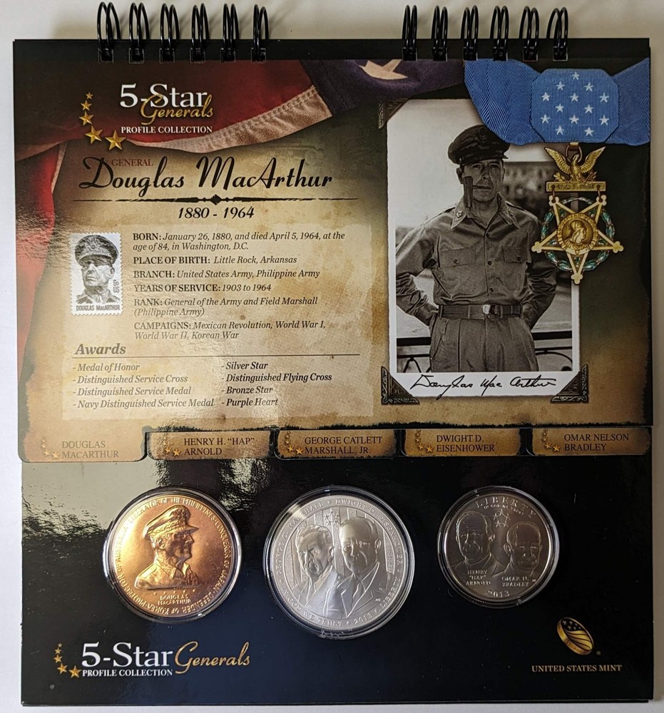2013 $1, 50c 5 Star Generals Profile Set Mint