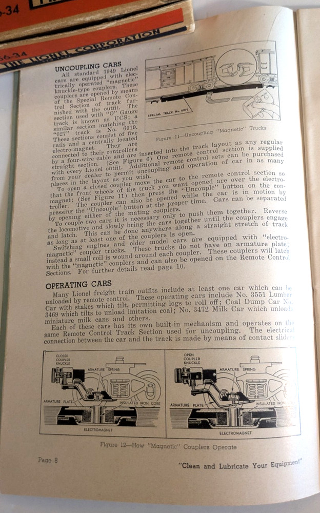 Instructions For Assembing And Operating Lionel Trains, booklet, 1949