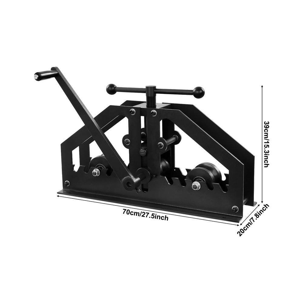 Manual Tube Roller Bender Pipe Roller Heavy Duty 1.5" Round Pipe Roller Tool