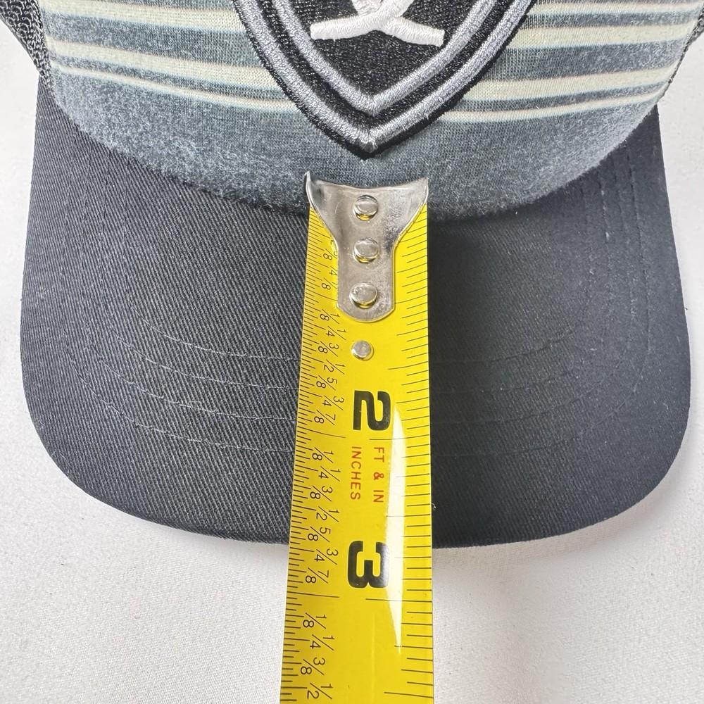 ARIAT Snapback Adjustable Mesh Cap Black & Striped Multicolored (#82)