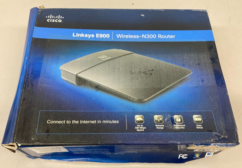 Cisco Linksys E900 Wireless-N300 Router (Windows Mac)