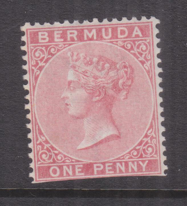 BERMUDA, 1874 CC, perf. 14 1d. Rose Red, lhm.