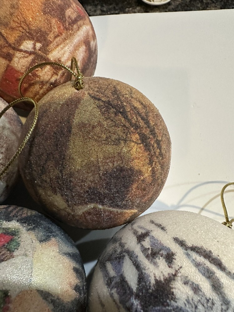 6 Foam Base House Design Ornaments
