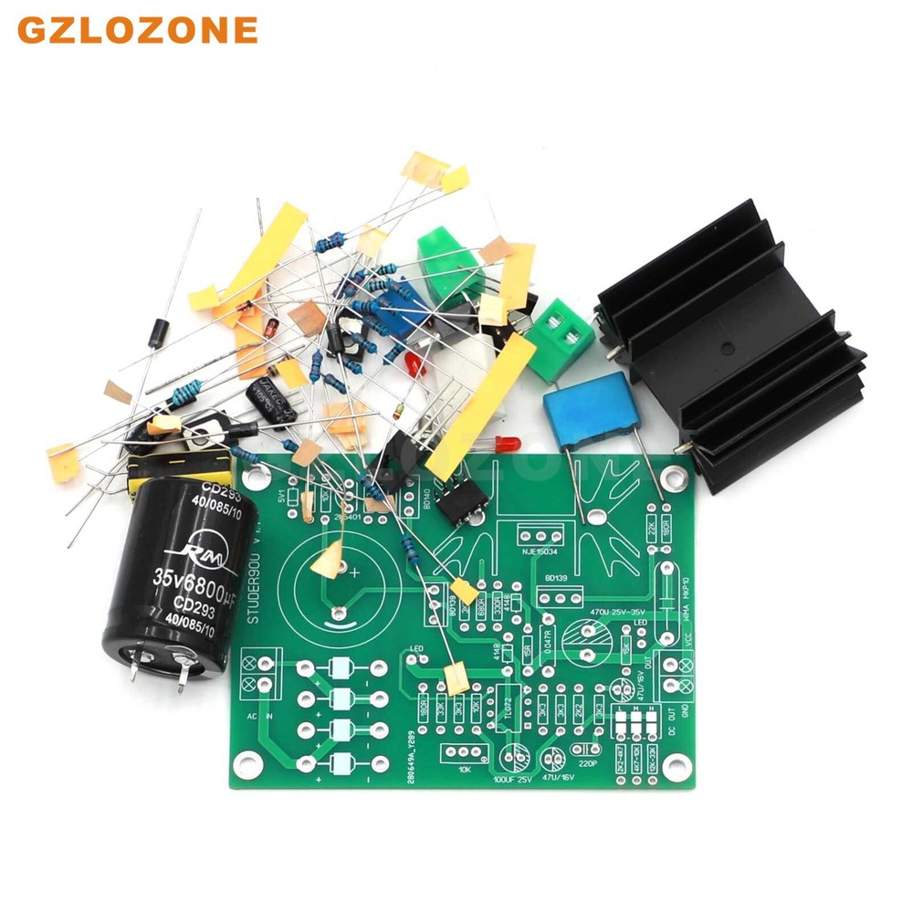 DC5V-24V Ultra Low Noise STUDER900 Linear Power Supply Regulated Board / Kit