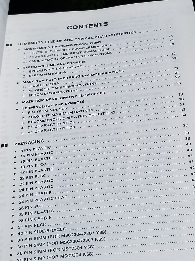 1 OF 2 VINTAGE ELECTRONICS BOOKS DATA OKI MEMORY 3RD EDITION 1987