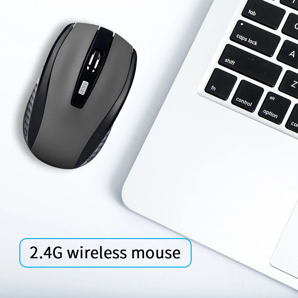 Wireless Mouse Silent Mouse 2.4G Portable Mobile Optical Office Mouse Adjustable