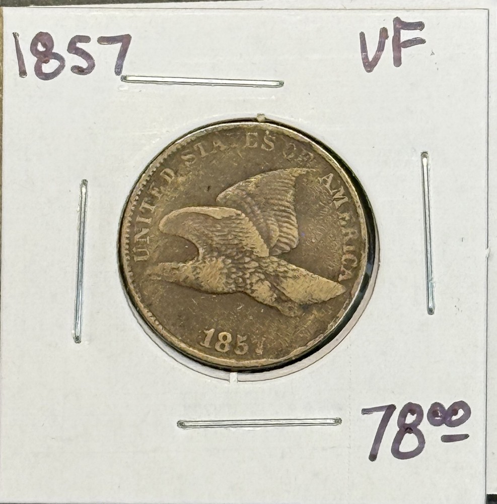 1857 Flying Eagle Cent, VF. (11564)